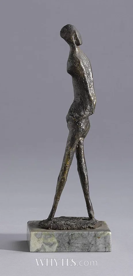 Edward Delaney, FEMALE FIGURE, bronze on marble base