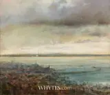 Peter Pearson, VIEW OF POOLBEG AND DÚN LAOGHAIRE FROM KILLINEY HILL, DUBLIN