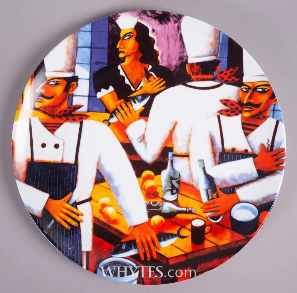 HELL'S KITCHEN by Graham Knuttel, 2010, printed fine porcelain plate; (no. 21 from an edition of 500), offered Dec 2024