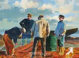 John Skelton, MENDING THE NETS, INISHMORE