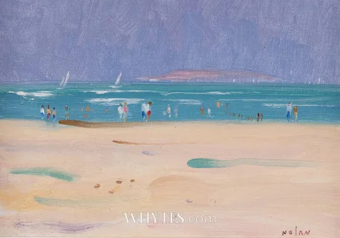 James Nolan, SAILING TO LAMBAY, COUNTY DUBLIN, oil on canvas