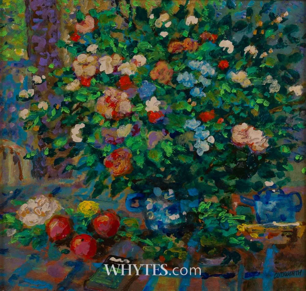 BOUQUET by Jack Cudworth, oil on board, sold Dec 2024