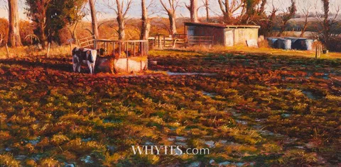 Henry McGrane, AUTUMN LIGHTS, oil on board