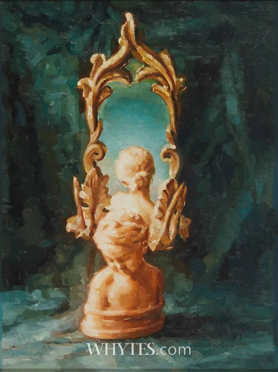 TERRACOTTA NIGHT by Mark O'Neill, 2002, oil on board, sold Dec 2024