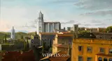 Stuart Morle, VIEW OF GIRONA AT DUSK