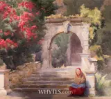 Mary Georgina Barton, SEATED FIGURE BY AN ANCIENT ARCH