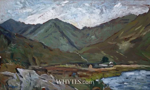 Kitty Wilmer O'Brien, TWELVE PINS, CONNEMARA, oil on board