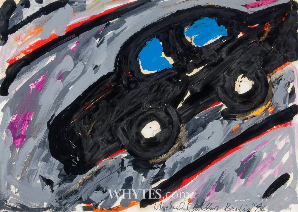 BERLIN by Michael Cullen, 1986, mixed media, offered Dec 2024