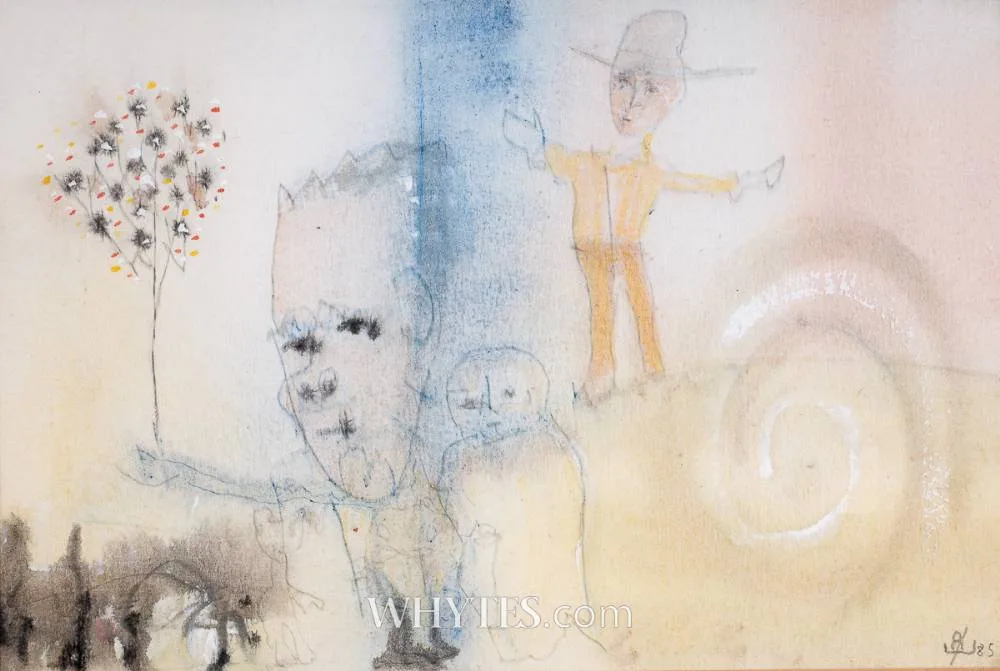AFFIRMATION by John Kingerlee, 1985, mixed media, sold Dec 2024