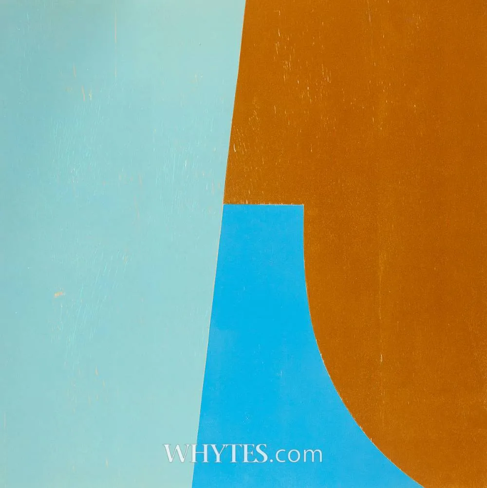 SLIDE by Richard Gorman, woodblock print; (no. 29 from an edition of 75), sold Dec 2024
