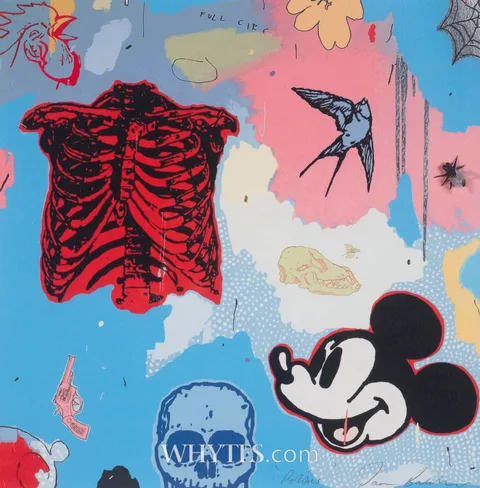 Dan Baldwin, POLITICS, 2007 (DIPTYCH), mixed media; (no. 41 from an edition of 150)