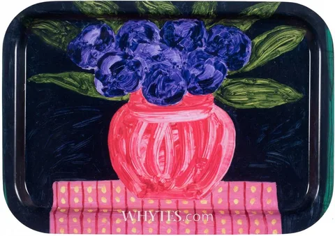 UNTITLED [FLOWERS] by William Crozier, print on laminated tray, sold Dec 2024