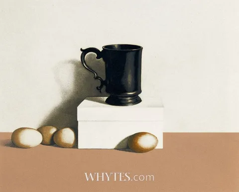 Liam Belton, PEWTER TANKARD WITH EGGS, 2008, etching; (no. 25 from an edition of 50)