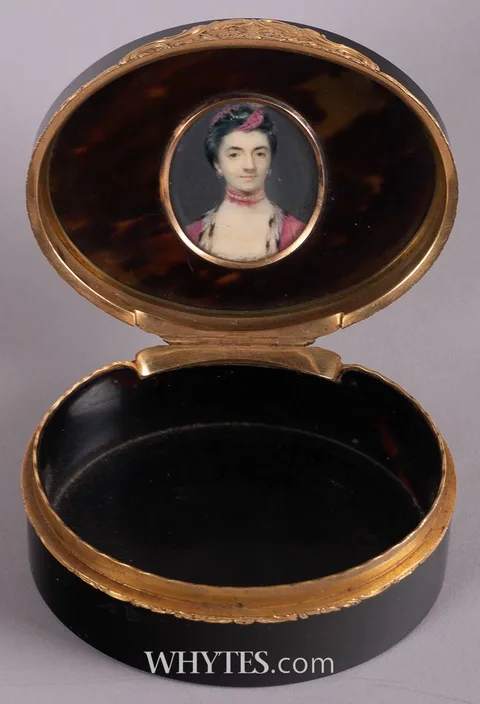 Samuel Collins, PORTRAIT OF FANNY KELLY (NÉE HICKEY), oil; (miniature)