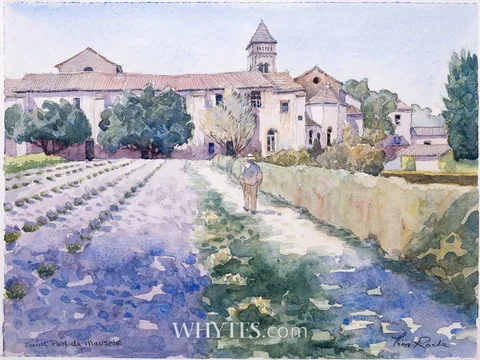 Tom Roche, SAINT PAUL DE MAUSOLE, FRANCE, watercolour