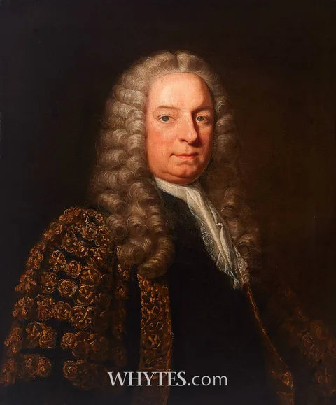 William Hoare, THE RIGHT HONORABLE HENRY BOYLE, 1ST EARL OF SHANNON (1682-1762), SPEAKER OF THE IRISH HOUSE OF COMMONS, 1733, oil on canvas