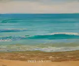 Sir John Lavery, THE TURQUOISE SEA, MIMIZAN