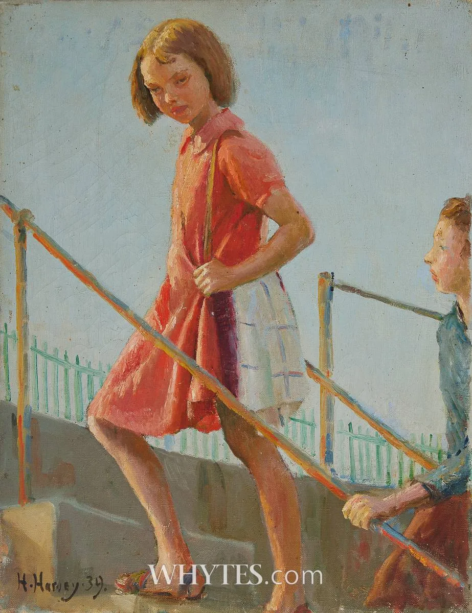 MAISIE by Harold Harvey, 1939, oil on canvas, offered Dec 2024