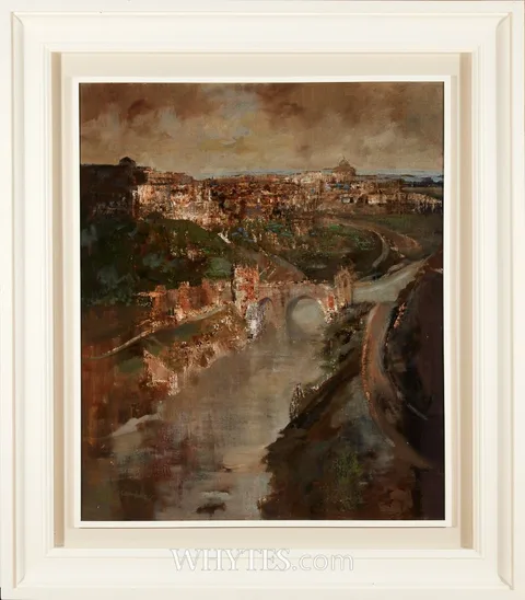 George Campbell, TOLEDO, oil on board