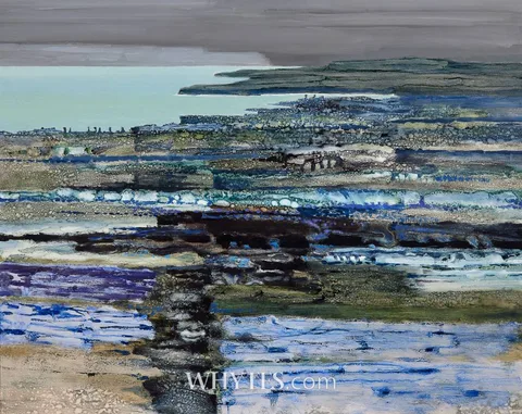 Arthur Armstrong, THE FIELDS OF STONE, oil on board