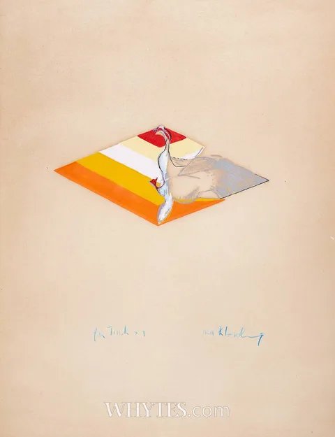 SWAN, c.1960s by Frank Bowling, gouache on tinted paper, offered Dec 2024