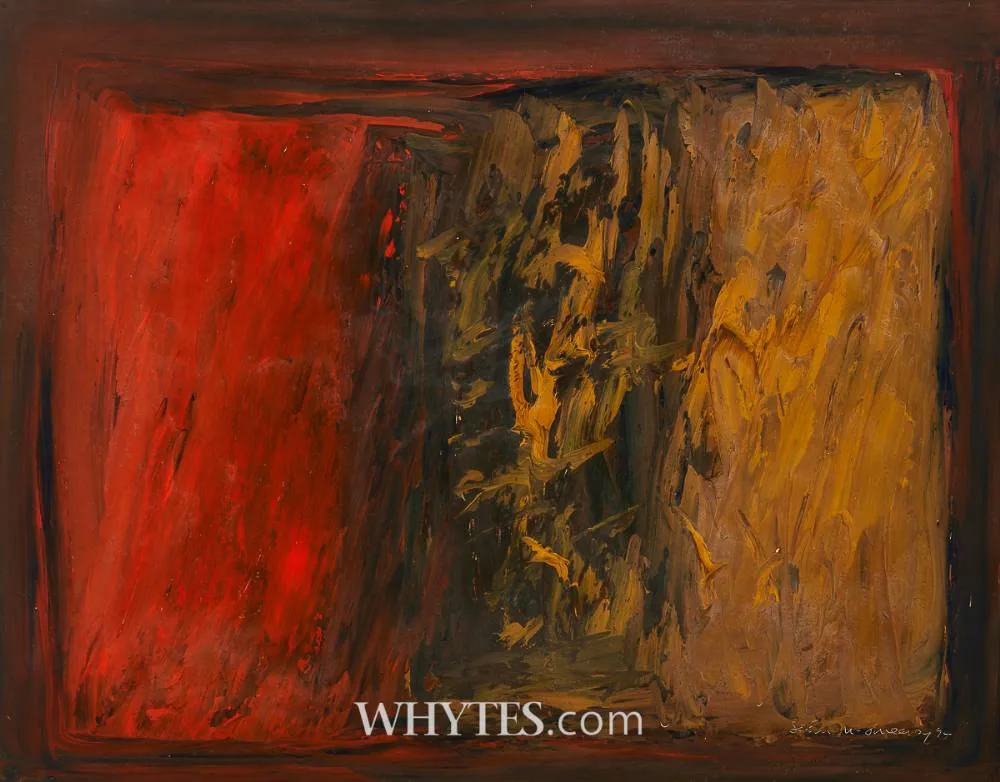 WINTER BOG by Seán McSweeney, 1994, oil on board, sold Dec 2024