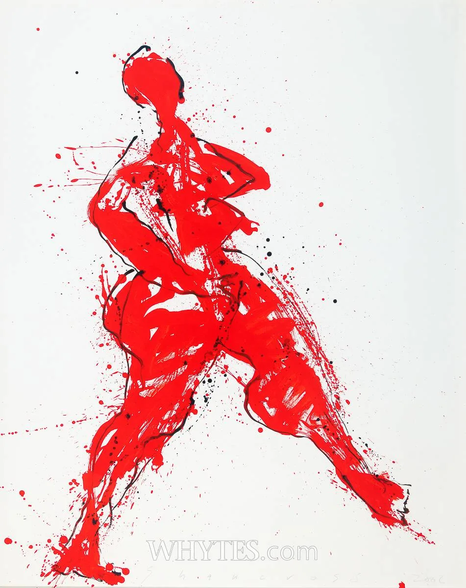 DANCING FIGURE by Neil Shawcross, 2006, oil on canvas, sold Dec 2024