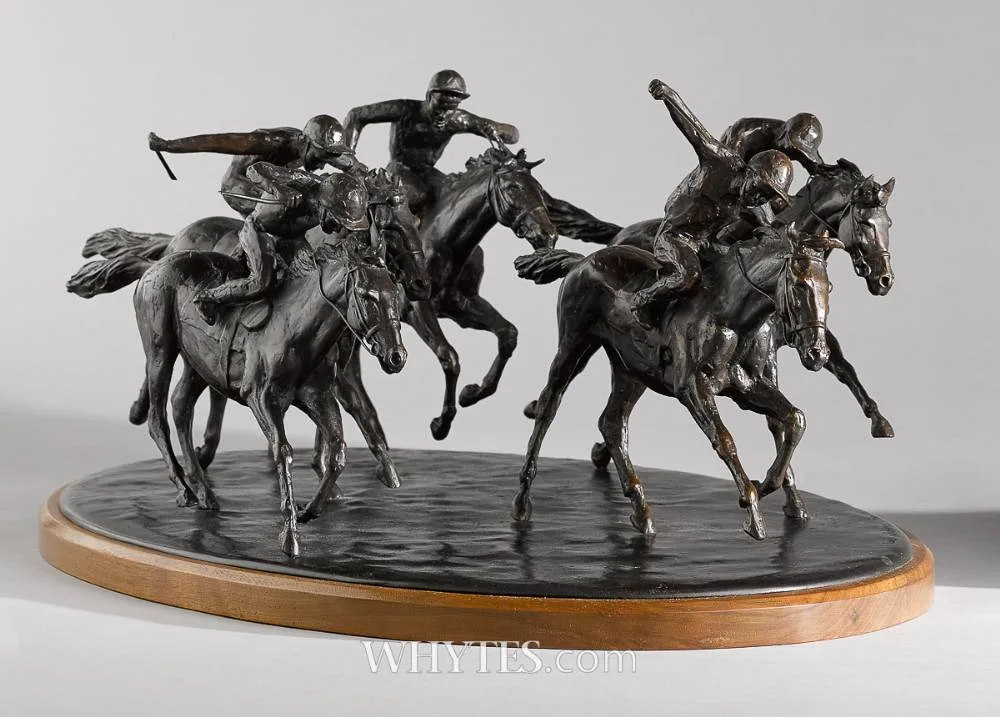 James Osborne, THE RACE, 1992, bronze; (no. 2 from an edition of 10)