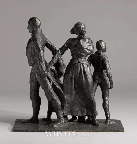 Éamonn O'Doherty, EMIGRANTS, 1999, bronze