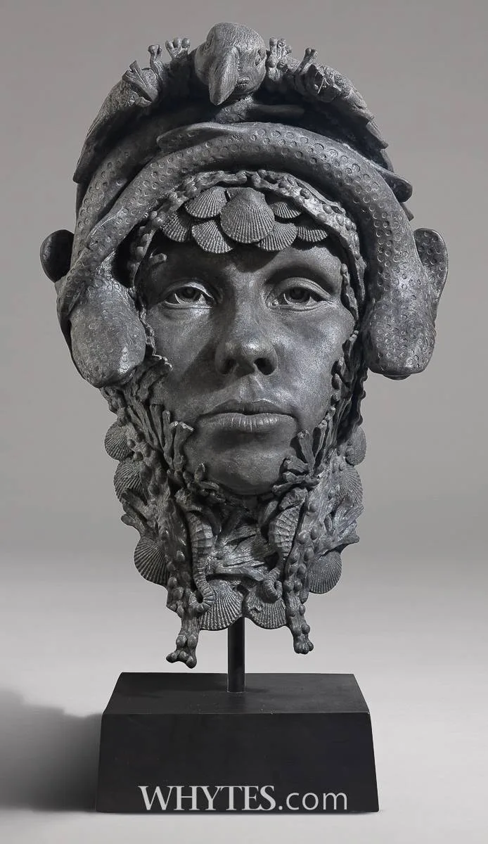 MAY MARINE MASK by Rory Breslin, bronze; (no. 1 from an edition of 3), sold Dec 2024