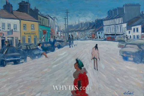 Maurice MacGonigal, MID-DAY, CLIFDEN, CONNEMARA, oil on board