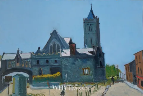 Maurice MacGonigal, CHRISTCHURCH CATHEDRAL, DUBLIN, 1918, oil on board
