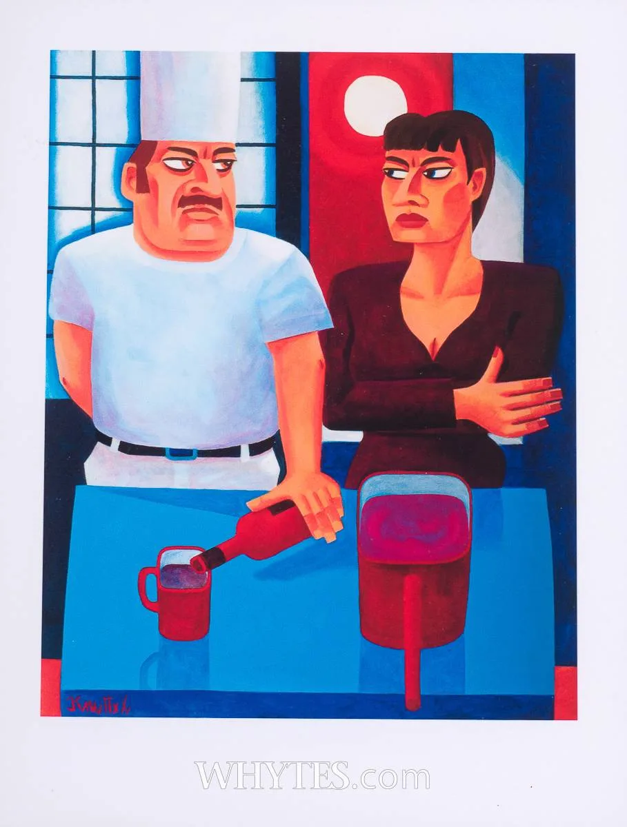 MASTER CHEF by Graham Knuttel, print, sold Oct 2024