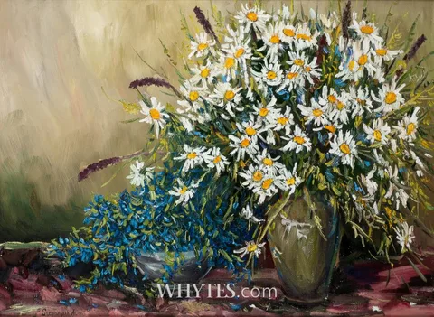 Alina Stepanyuk, WILD FLOWERS, oil on canvas
