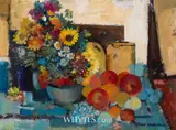 John Skelton, FRUIT AND FLOWERS - HOMAGE TO CÉZANNE