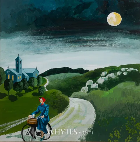 Desmond Kinney, THE HOUSEKEEPER, oil on panel