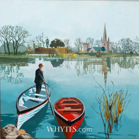 Desmond Kinney, REFLECTIONS, oil on board