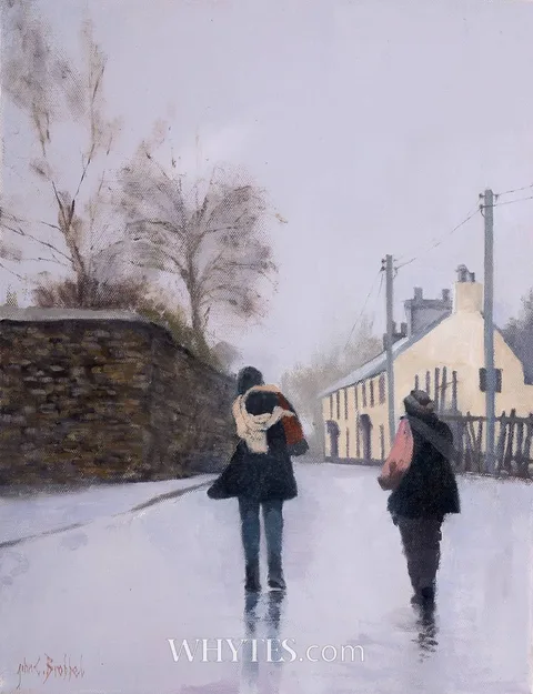 John Christopher Brobbel, WINTER'S HILL, oil on canvas
