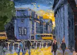 Peter 'Metcalfe' O'Connor, SUNSET AT COLLEGE GREEN, DUBLIN