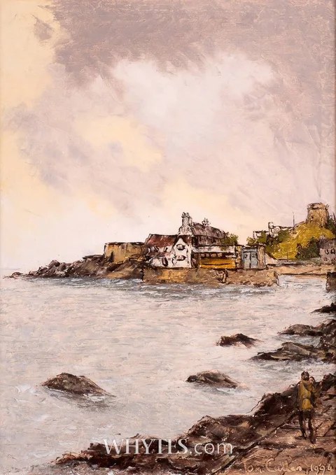 Tom Cullen, JOYCE'S TOWER, SANDYCOVE, COUNTY DUBLIN, 1994, oil on canvas