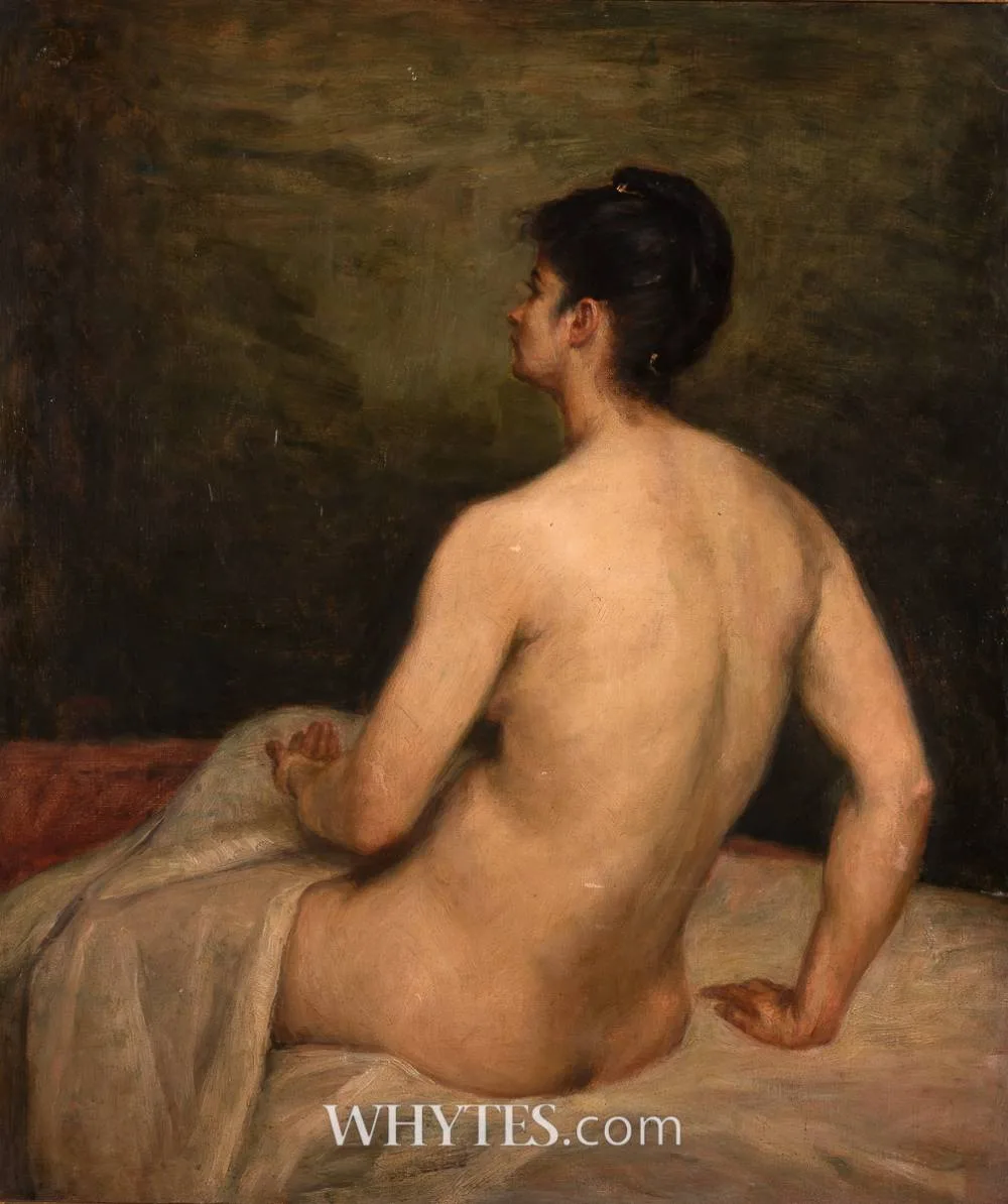 FEMALE FIGURE by Ken Hamilton, oil on canvas, offered Oct 2024