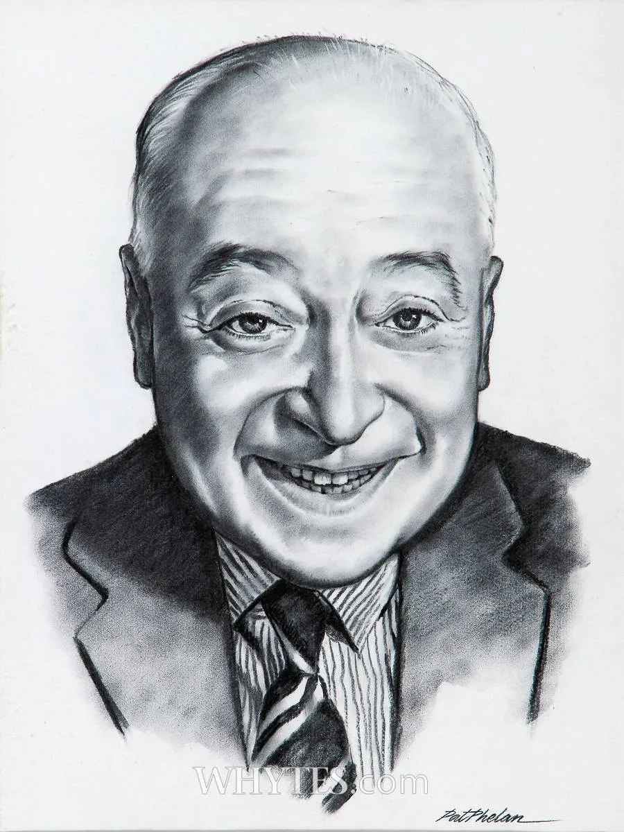 JIMMY O'DEA by Pat Phelan, charcoal, offered Oct 2024