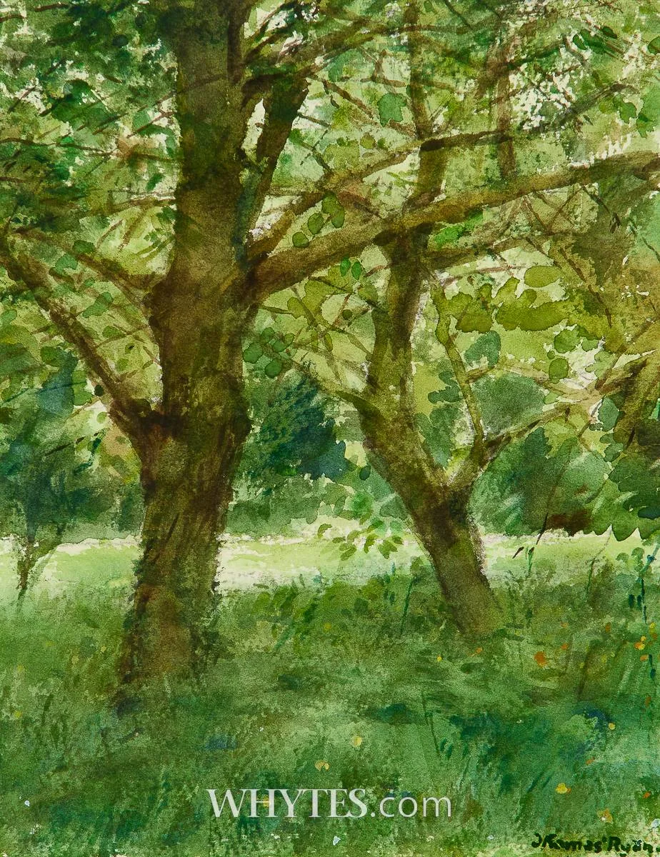 TREES by Thomas Ryan, watercolour, sold Oct 2024