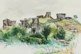 Muriel Brandt, VIEW OF THE ROCK OF DUNAMASE, COUNTY LAOIS