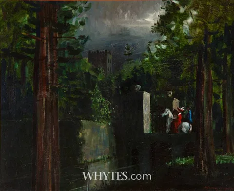 Adrian Murray-Hayden, AT THE CASTLE (PELLEAS AND MELISANDE), c.1964, oil on board