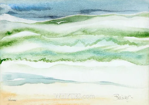 Pauline Bewick, RAINBOW (WAVES), watercolour
