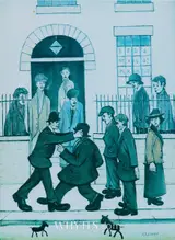 L. S. Lowry, A FIGHT, 1935 (REPRODUCTION PRINT)