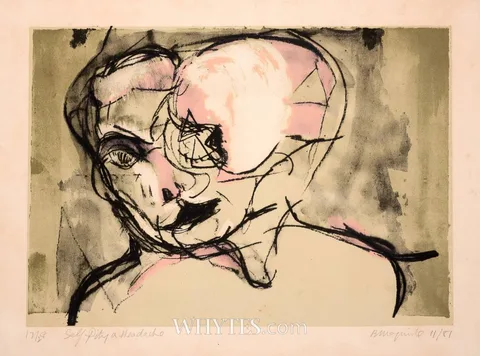 Brian Maguire, SELF PITY AND HEADACHE, 1981, lithograph; (no. 12 from an edition of 28)
