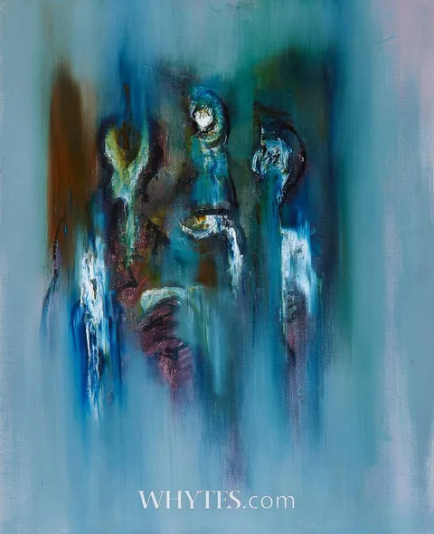 Gerald Davis, STALEMATE, 1982, oil on canvas