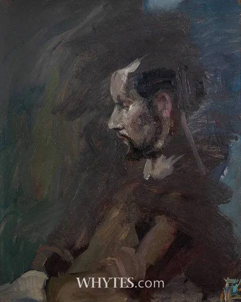 Ciarán Lennon, PORTRAIT OF A MAN, oil on board